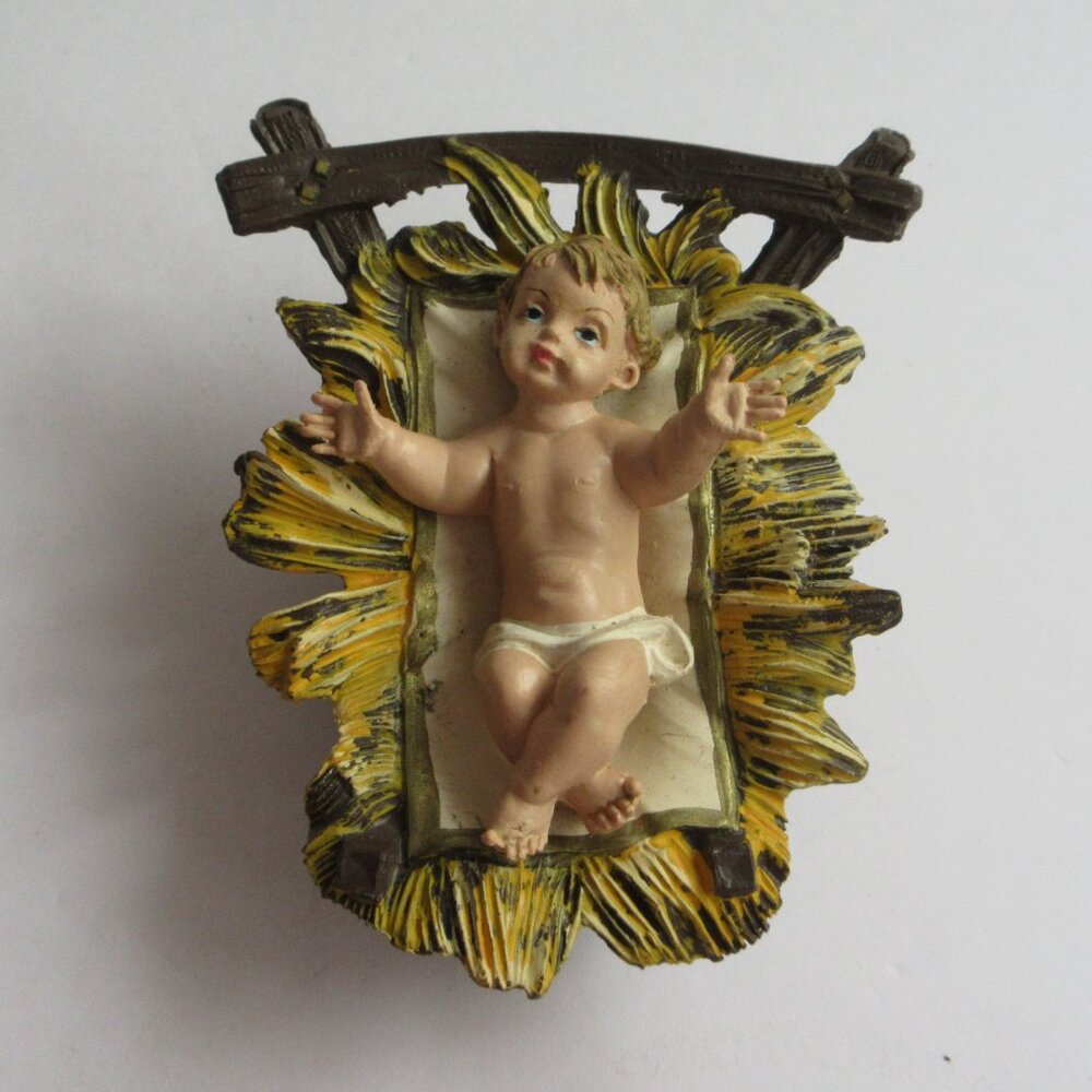 Nativity Christmas Figures Depose Italy Vintage Joseph Mary Baby Jesus Family - Picture 12 of 15